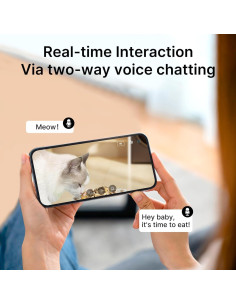 Comedero Automático Petsuper PF02-3 con Cámara HD 1080P 2