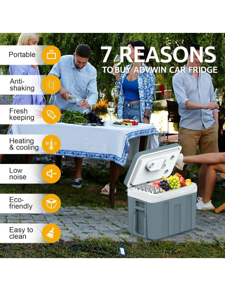 Enfriador y Calentador Eléctrico ADVWIN 48L 12V/110V Portátil