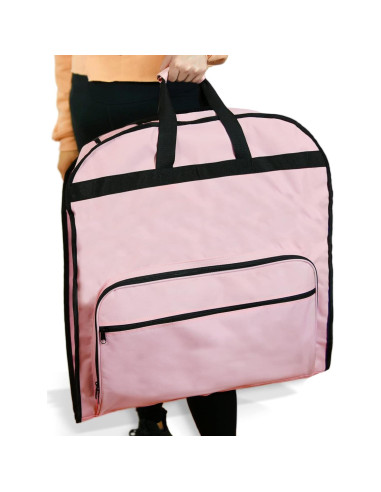 Bolsa de Ropa Plegable Dalix 60" Rosa para Trajes y Vestidos