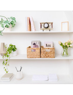 Cestas de Almacenamiento M4DECOR de Jacinto de Agua - 3 Piezas 2