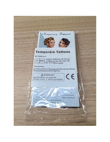 Tatuajes Temporales Metuu Fuego - 77 Hojas para Adultos y Niños