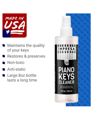 Spray Limpiador de Teclas de Piano IMPRESA 240 ml - Cuidado Universal