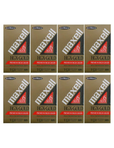 Cintas VHS Maxell HGX T-120 - Paquete de 9 unidades