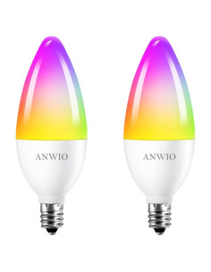 Bombillas Inteligentes ANWIO E12 LED 4.9W 470LM 2 Paquete