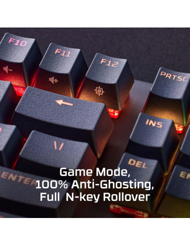 Teclado Mecánico HyperX Alloy Origins PBT RGB Compacto