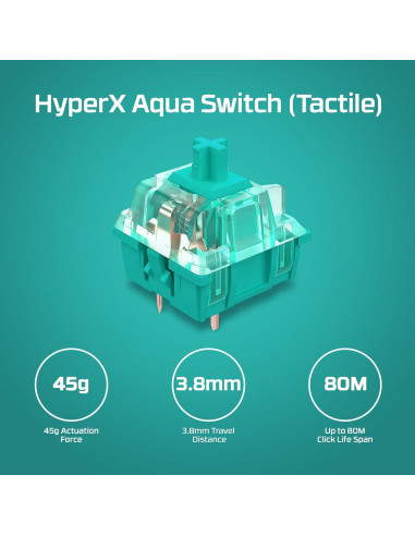 Teclado Mecánico HyperX Alloy Origins PBT RGB Compacto