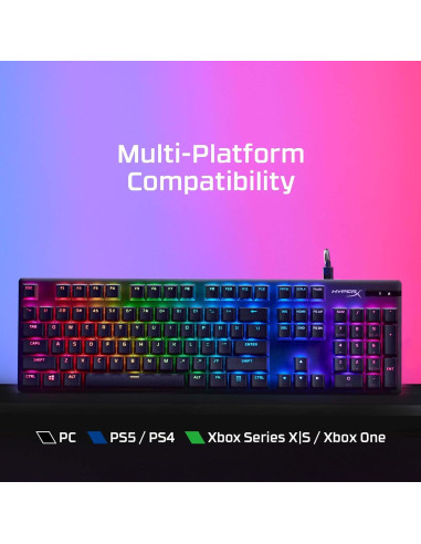 Teclado Mecánico HyperX Alloy Origins PBT RGB Compacto