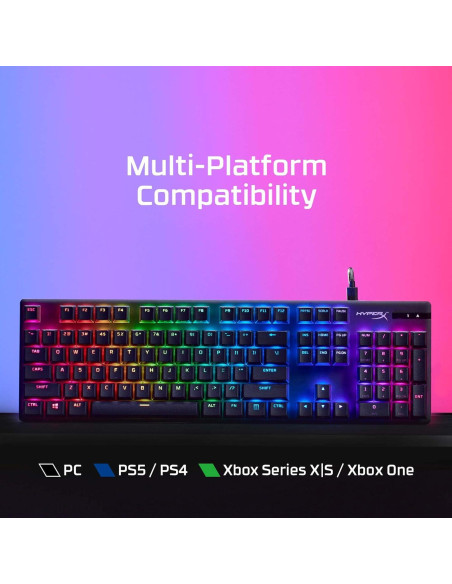 Teclado Mecánico HyperX Alloy Origins PBT RGB Compacto