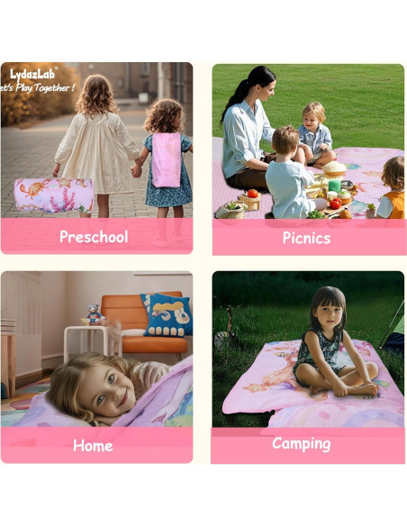 Esterilla de Siesta Lydaz para Niños con Almohada y Manta