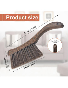 Cepillo de Polvo PENGJINYU con Mango Curvado de Madera 2