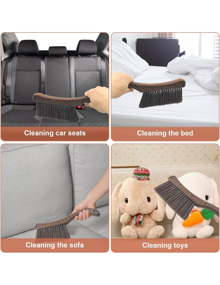 Cepillo de Polvo PENGJINYU con Mango Curvado de Madera