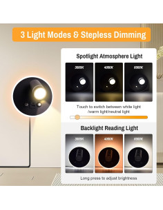 Luz de Lectura Montada en Pared ERAY con USB y Control Táctil 2