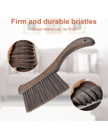 Cepillo de Polvo PENGJINYU con Mango Curvado de Madera