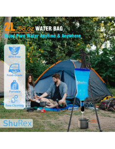 Bolsa de Agua Colapsable 2L Kujing Tech para Filtros 2