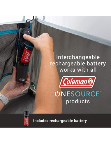 Tienda de Camping Coleman OneSource 4 Personas con Ventilador y LED