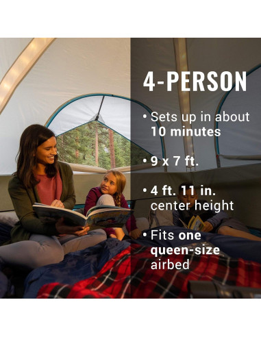 Tienda de Camping Coleman OneSource 4 Personas con Ventilador y LED