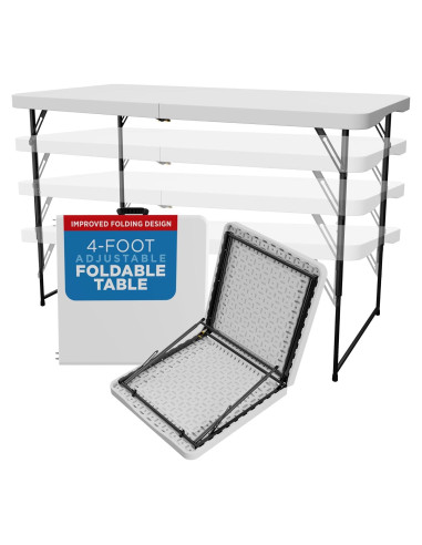 Mesa Plegable Sorfey 1.22m x 0.61m Ajustable 4 Alturas