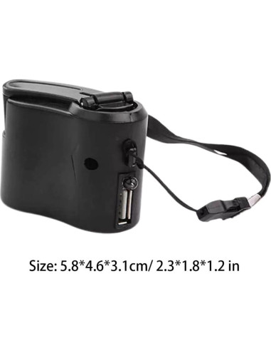 Generador de manivela de emergencia USB Jeorywoet 76g