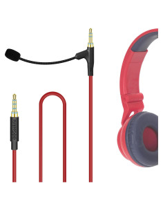 Cable de auriculares Geekria con micrófono boom 1.22m
