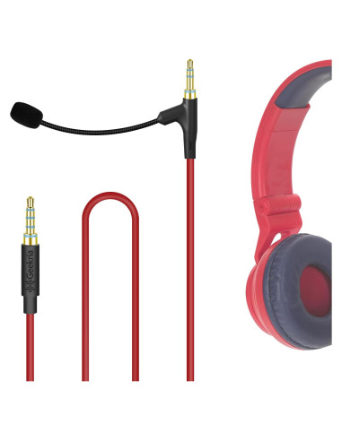 Cable de auriculares Geekria con micrófono boom 1.22m