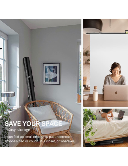 Pantalla Plegable Blanca Julius Studio 182 x 152 cm JSAG665