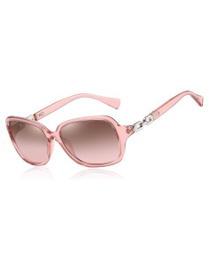 Gafas de Sol Polarizadas AOMASTE UV400 Retro Cuadradas Rosa