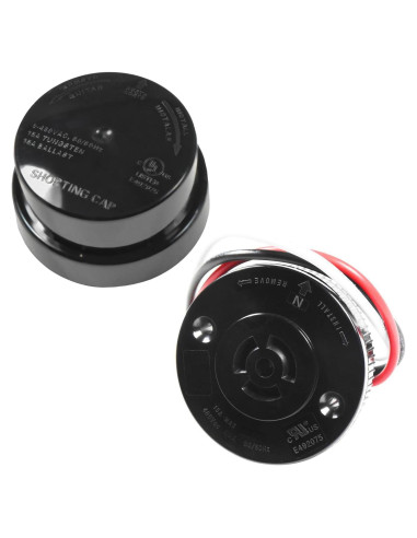 Tapa de cortocircuito HQRP con receptáculo para sensor de luz