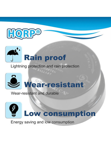 Tapa de cortocircuito HQRP con receptáculo para sensor de luz