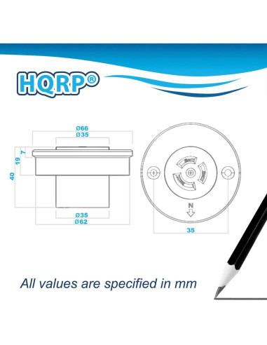 Tapa de cortocircuito HQRP con receptáculo para sensor de luz