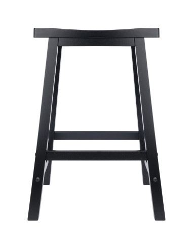 Taburete de Mostrador Winsome Satori 61 cm Negro Madera