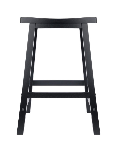 Taburete de Mostrador Winsome Satori 61 cm Negro Madera