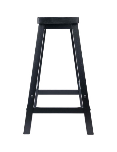 Taburete de Mostrador Winsome Satori 61 cm Negro Madera