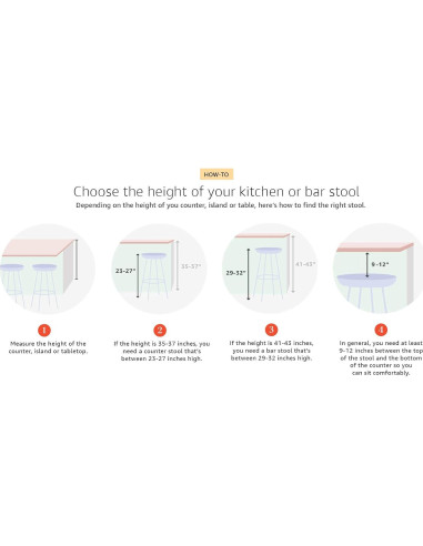 Taburete de Mostrador Winsome Satori 61 cm Negro Madera