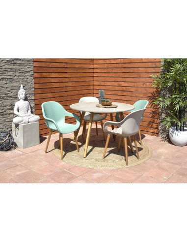 Escultura de Jardín Buda Deco 79 de Óxido de Magnesio 48.3x33x71.1cm