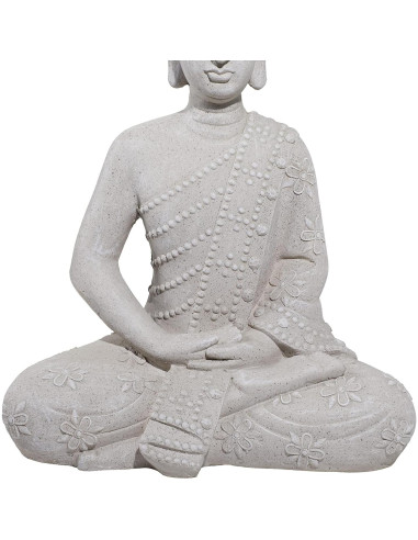 Escultura de Jardín Buda Deco 79 de Óxido de Magnesio 48.3x33x71.1cm