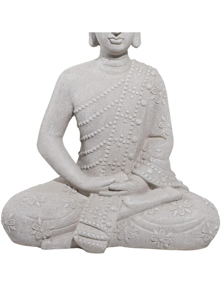 Escultura de Jardín Buda Deco 79 de Óxido de Magnesio 48.3x33x71.1cm