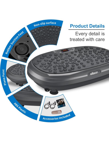 EILISON FitMax 3D XL Plataforma de Vibración 120 Niveles