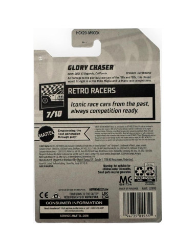 Hot Wheels Glory Chaser 2022 - Retro Racers 7/10 - Rojo