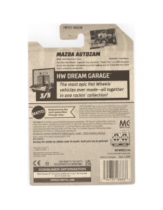Auto a Escala 1:64 Hot Wheels Mazda Autozam Blanco 2