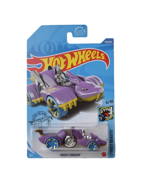 Hot Wheels Caballero Draggin Púrpura 1:64 Mattel