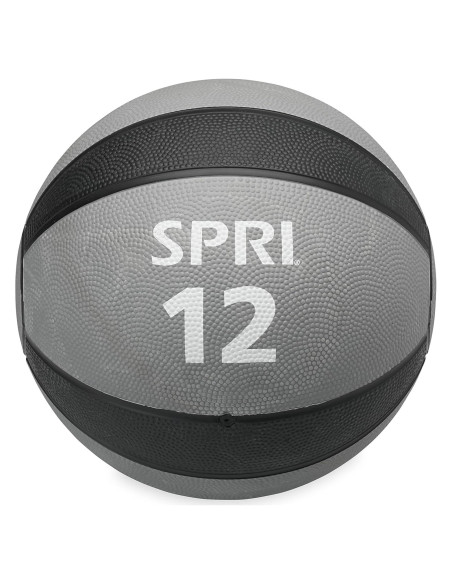 Balón Medicinal SPRI 12 lb (5.44 kg) para Ejercicio y Fitness