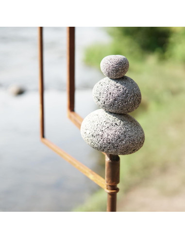 Escultura Cinética de Jardín Zen Aura Life - Acero 60 cm