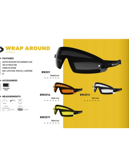 Gafas de Protección Bobster BW201C con Lente Clara