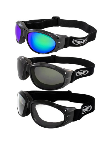 Gafas de Motocicleta Global Vision Eliminator 3 Pares UV400