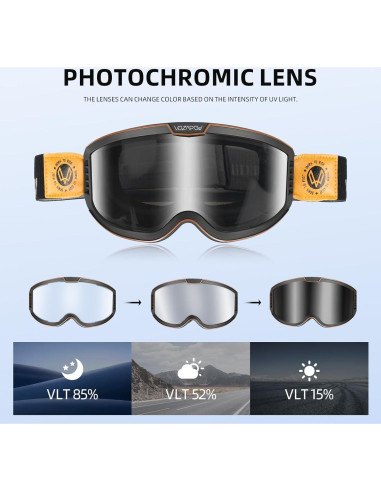 Gafas de Motocicleta VOZAPOW Pamx5-01 Fotoquímicas Antivaho