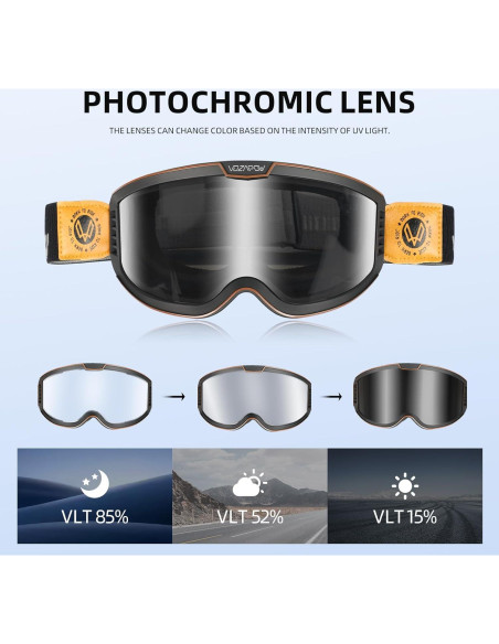 Gafas de Motocicleta VOZAPOW Pamx5-01 Fotoquímicas Antivaho