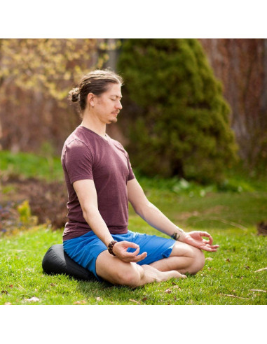 Cojín de Meditación en V Hugger Mugger Aqua - Soporte para Piernas Cruzadas