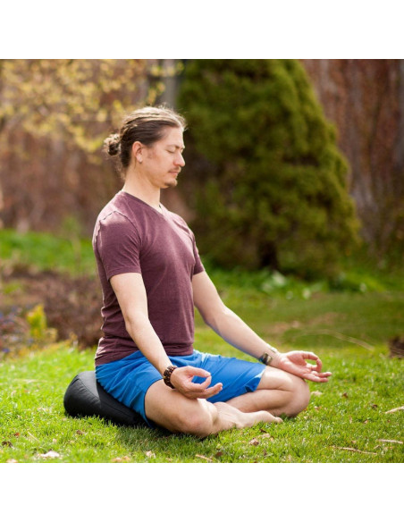 Cojín de Meditación en V Hugger Mugger Aqua - Soporte para Piernas Cruzadas