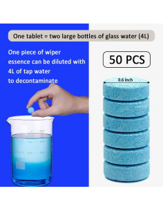 50 Tabletas Limpiaparabrisas CHRYMUM Concentradas 119g 2