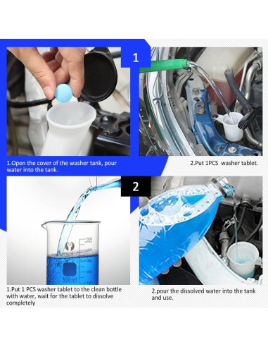 50 Tabletas Limpiaparabrisas CHRYMUM Concentradas 119g